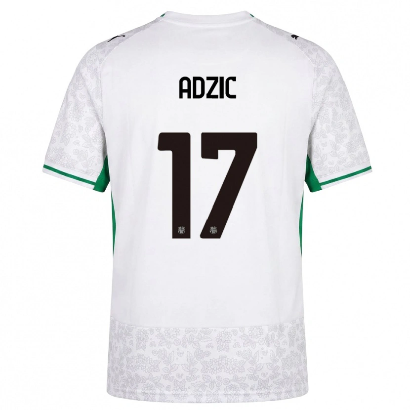 Danxen Criança Camisola Vasilije Adžić #17 Verde Preto Branco Alternativa 2026/27 Camisa Brasil