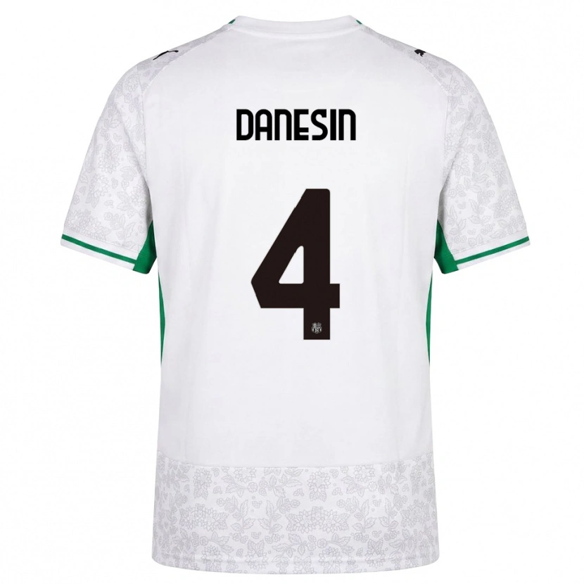 Danxen Criança Camisola Federico Danesin #4 Verde Preto Branco Alternativa 2026/27 Camisa Brasil