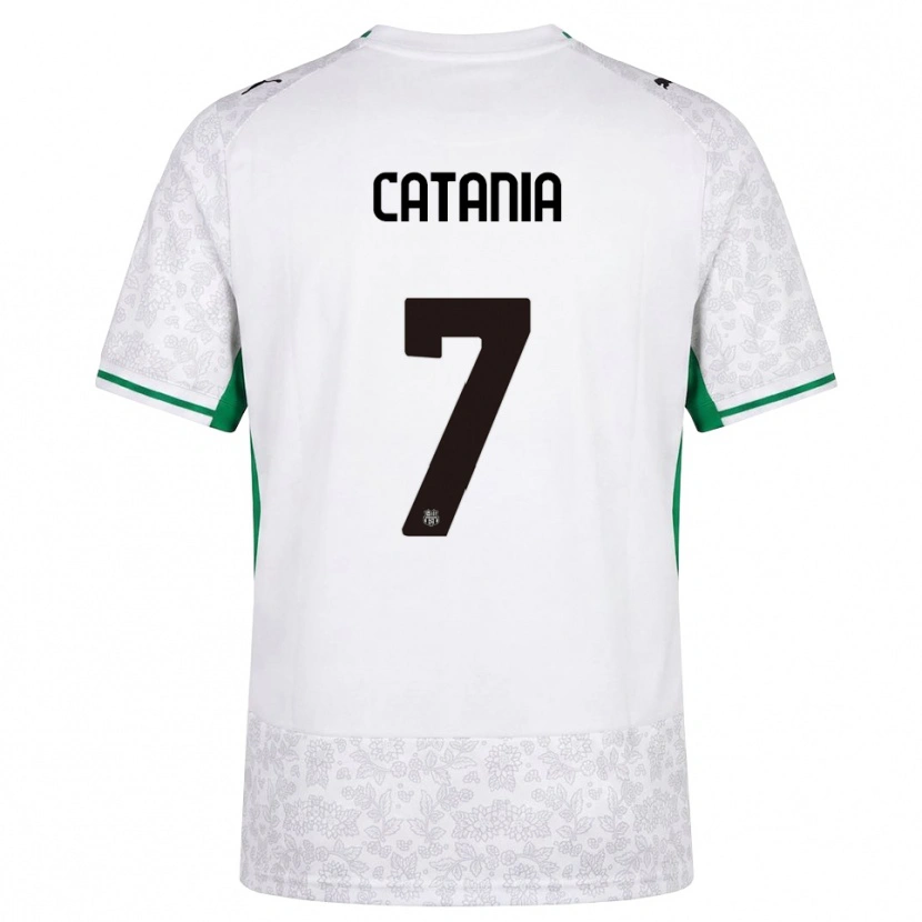Danxen Criança Camisola Nicolò Catania #7 Verde Preto Branco Alternativa 2026/27 Camisa Brasil