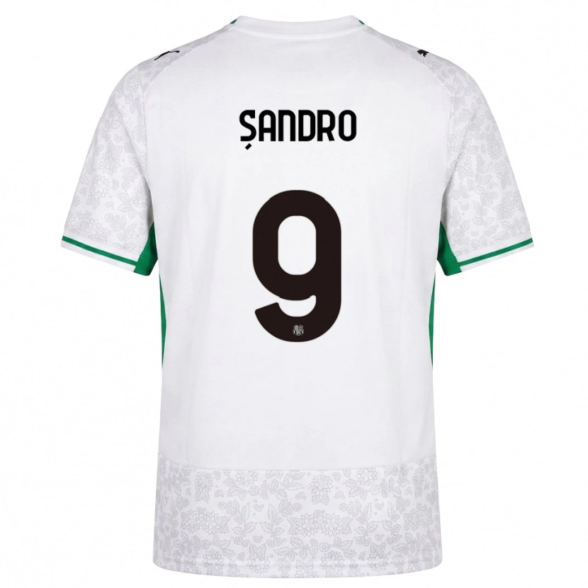 Danxen Criança Camisola Denis Șandro #9 Verde Preto Branco Alternativa 2026/27 Camisa Brasil