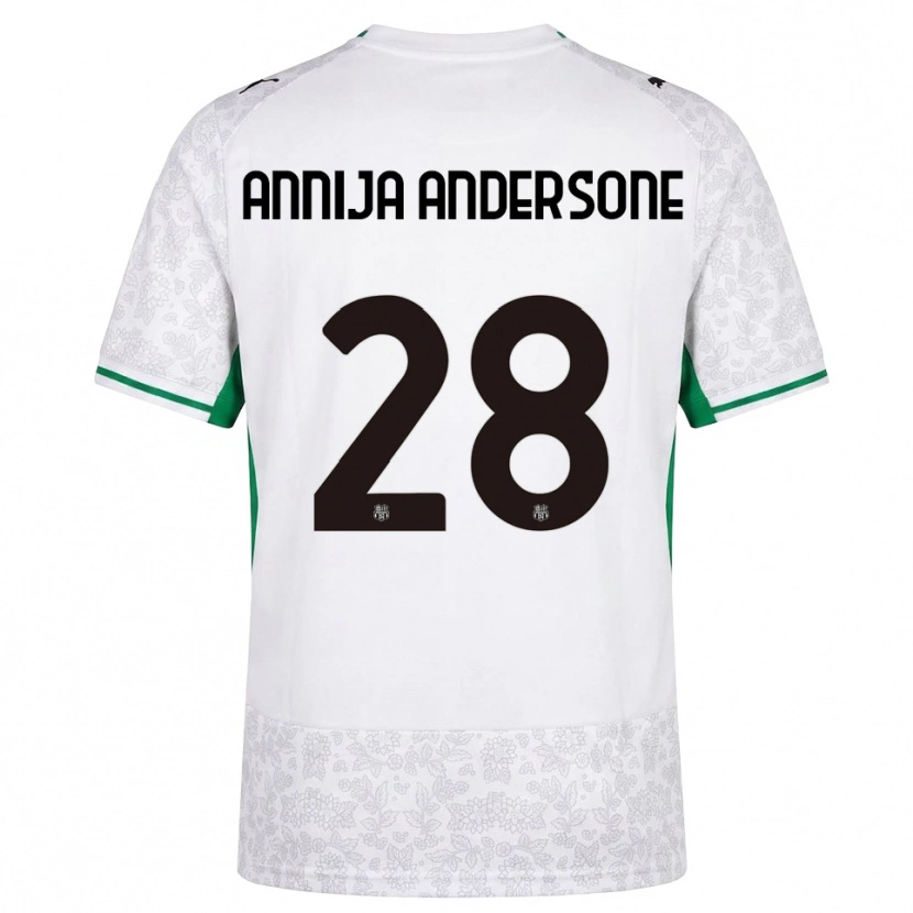 Danxen Criança Camisola Gabriela Annija Andersone #28 Verde Preto Branco Alternativa 2026/27 Camisa Brasil