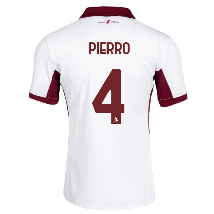 Danxen Criança Camisola Dennis Pierro #4 Bordô Branco Vermelho Alternativa 2026/27 Camisa Brasil