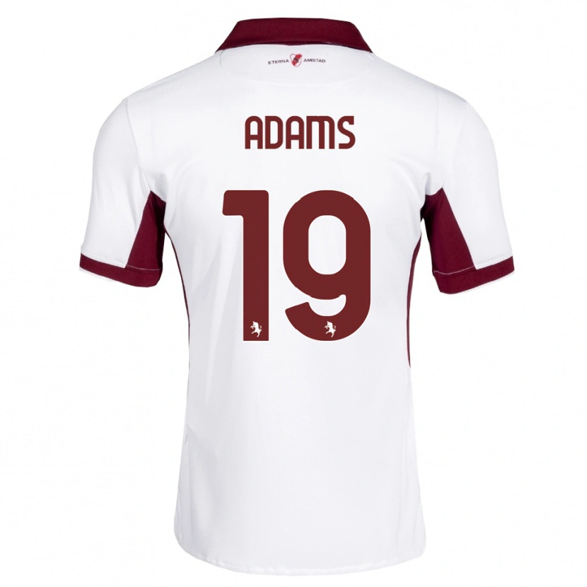 Danxen Criança Camisola Ché Adams #19 Bordô Branco Vermelho Alternativa 2026/27 Camisa Brasil