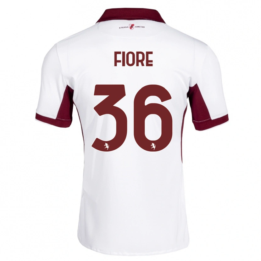 Danxen Criança Camisola Jean Fiore #36 Bordô Branco Vermelho Alternativa 2026/27 Camisa Brasil