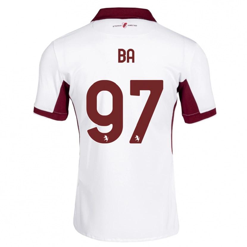 Danxen Criança Camisola El-Hadji Ba #97 Bordô Branco Vermelho Alternativa 2026/27 Camisa Brasil