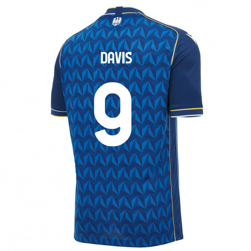 Danxen Criança Camisola Keinan Davis #9 Azul Real Branco Azul Alternativa 2026/27 Camisa Brasil