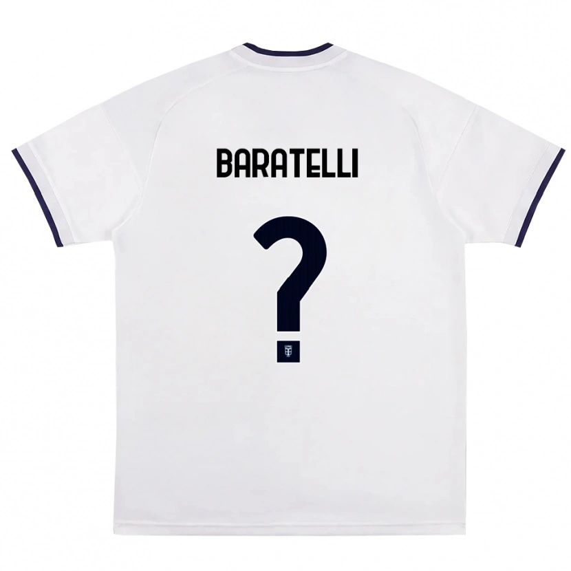 Danxen Criança Camisola Mattia Baratelli #0 Branco Vermelho Azul Real Alternativa 2026/27 Camisa Brasil