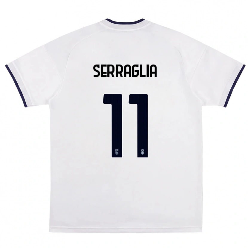 Danxen Criança Camisola Lucas Serraglia #11 Branco Vermelho Azul Real Alternativa 2026/27 Camisa Brasil