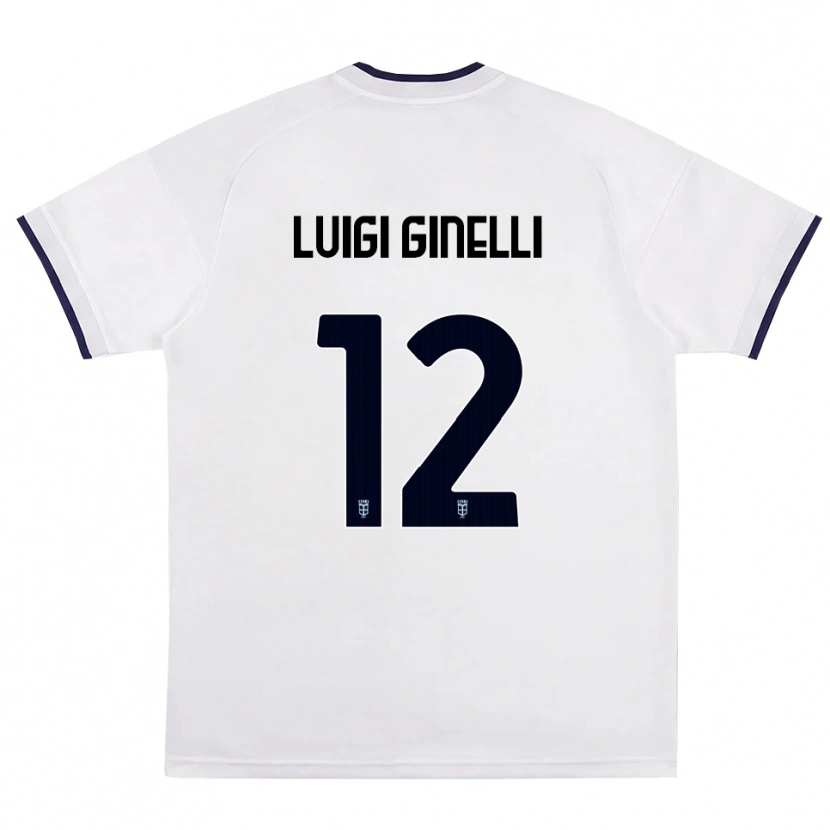 Danxen Criança Camisola Lorenzo Luigi Ginelli #12 Branco Vermelho Azul Real Alternativa 2026/27 Camisa Brasil