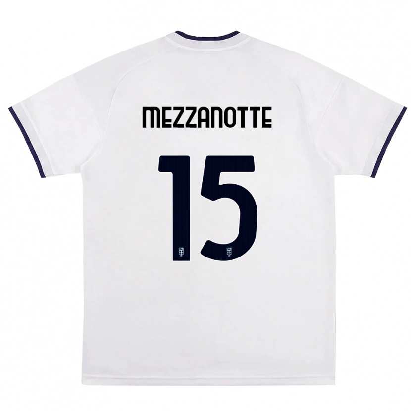 Danxen Criança Camisola Davide Mezzanotte #15 Branco Vermelho Azul Real Alternativa 2026/27 Camisa Brasil