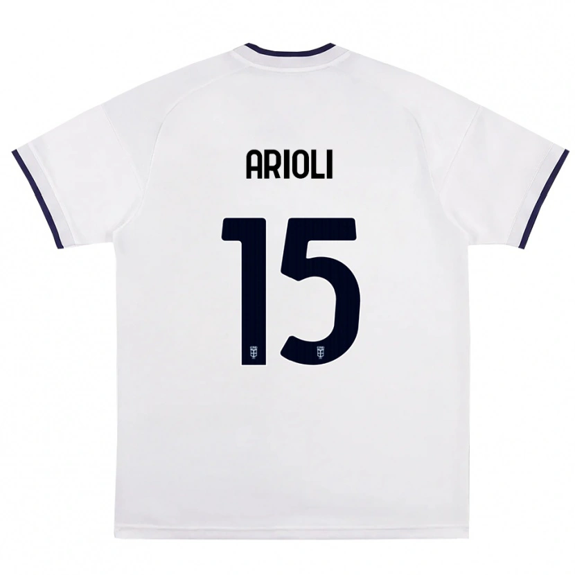Danxen Criança Camisola Mattia Arioli #15 Branco Vermelho Azul Real Alternativa 2026/27 Camisa Brasil