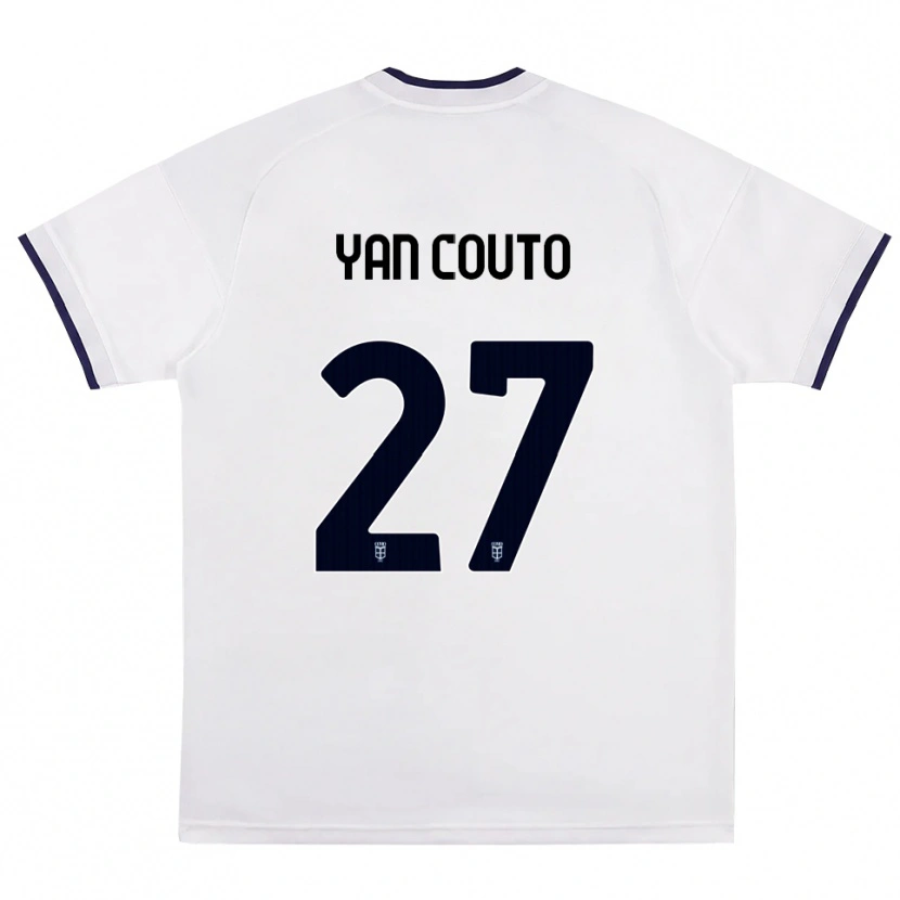Danxen Criança Camisola Yan Couto #27 Branco Vermelho Azul Real Alternativa 2026/27 Camisa Brasil
