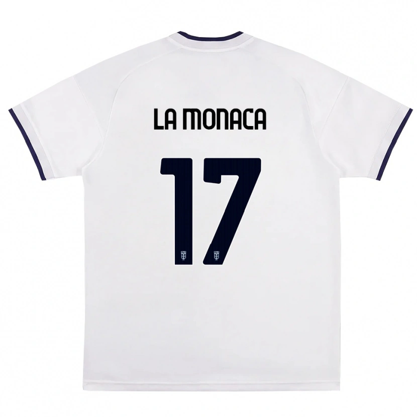 Danxen Criança Camisola Michael La Monaca #17 Branco Vermelho Azul Real Alternativa 2026/27 Camisa Brasil