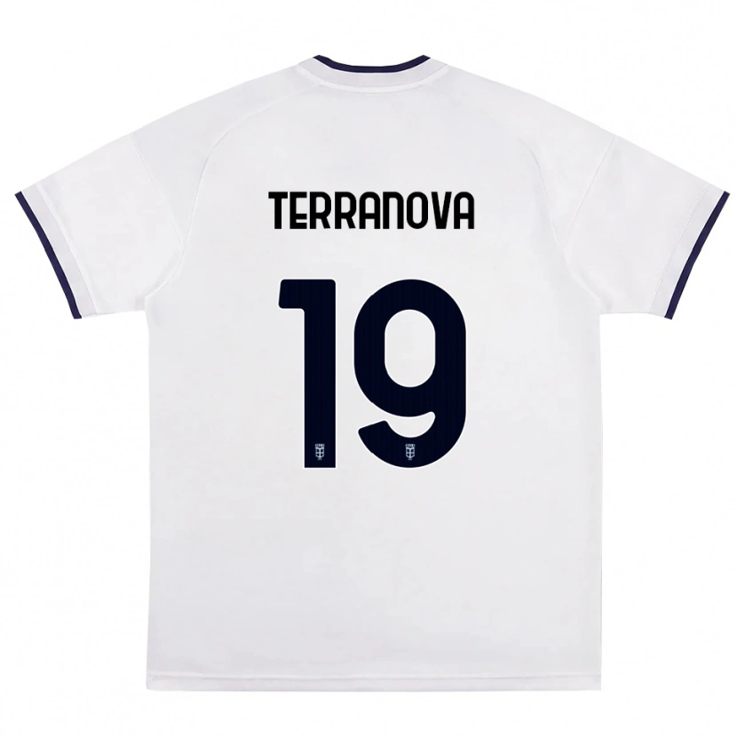 Danxen Criança Camisola Mattia Terranova #19 Branco Vermelho Azul Real Alternativa 2026/27 Camisa Brasil
