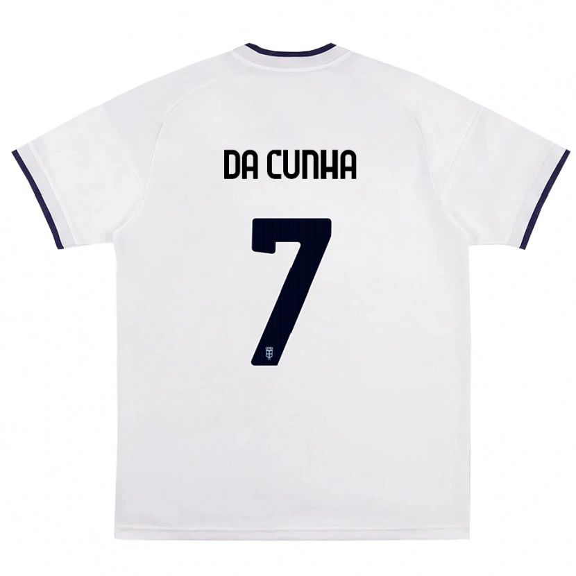 Danxen Criança Camisola Lucas Da Cunha #7 Branco Vermelho Azul Real Alternativa 2026/27 Camisa Brasil