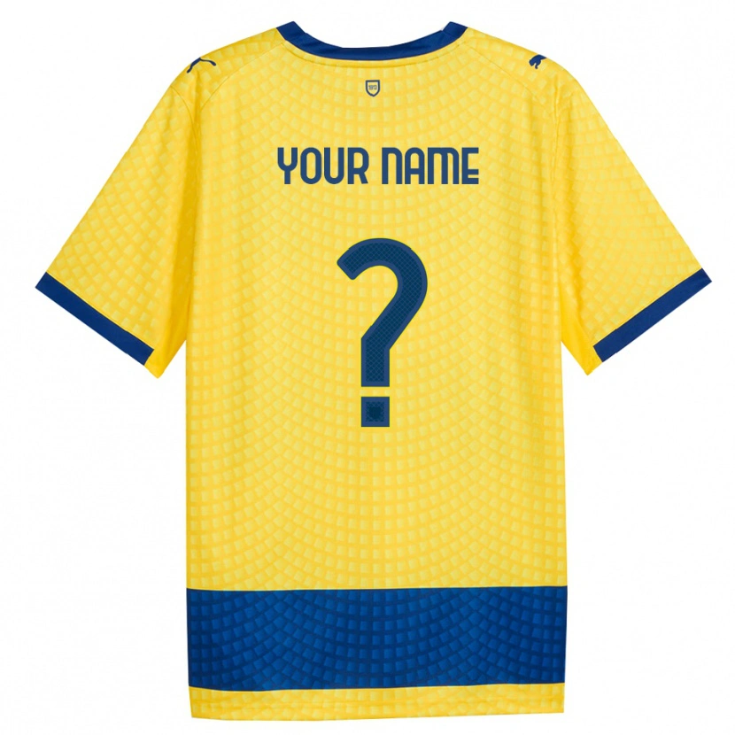Danxen Criança Camisola Seu Nome #0 Amarelo Azul Preto Alternativa 2026/27 Camisa Brasil