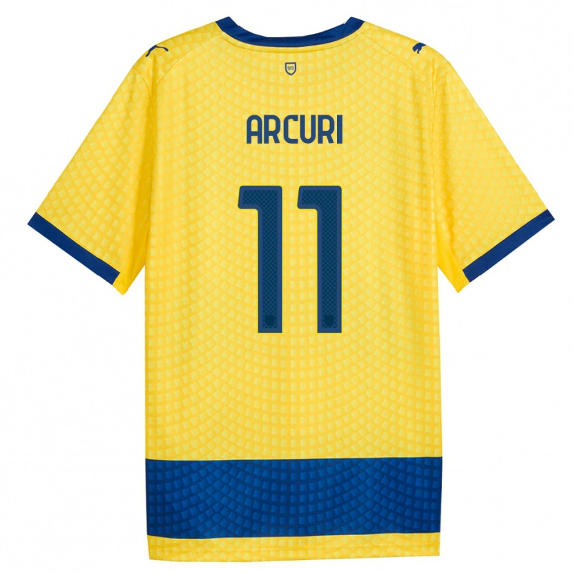 Danxen Criança Camisola Francesco Arcuri #11 Amarelo Azul Preto Alternativa 2026/27 Camisa Brasil