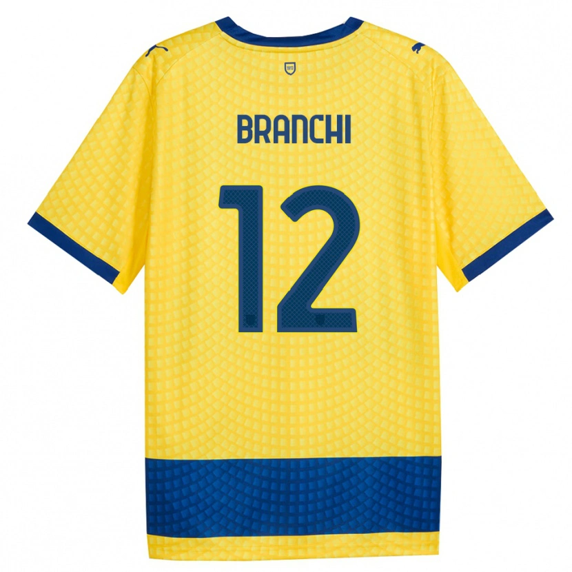 Danxen Criança Camisola Ferruccio Branchi #12 Amarelo Azul Preto Alternativa 2026/27 Camisa Brasil