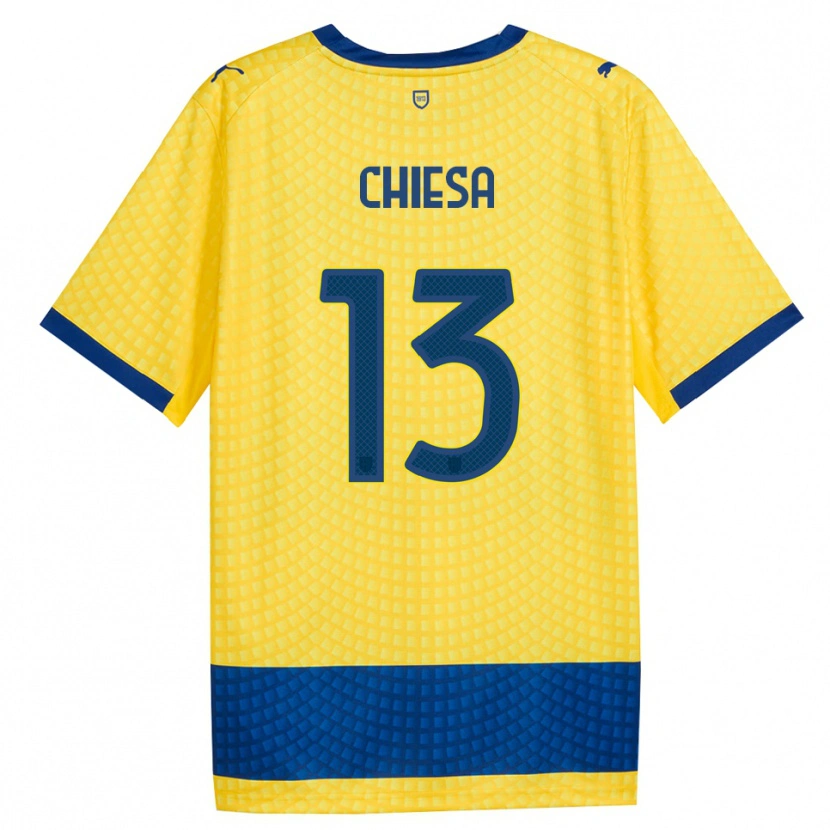 Danxen Criança Camisola Riccardo Chiesa #13 Amarelo Azul Preto Alternativa 2026/27 Camisa Brasil