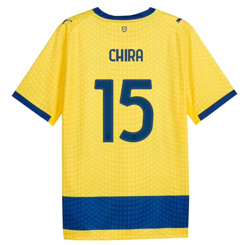 Danxen Criança Camisola Alessandro Chira #15 Amarelo Azul Preto Alternativa 2026/27 Camisa Brasil