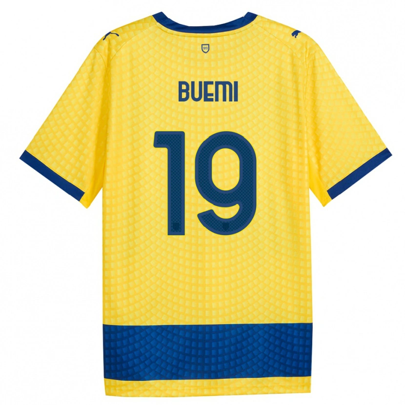 Danxen Criança Camisola Federico Buemi #19 Amarelo Azul Preto Alternativa 2026/27 Camisa Brasil