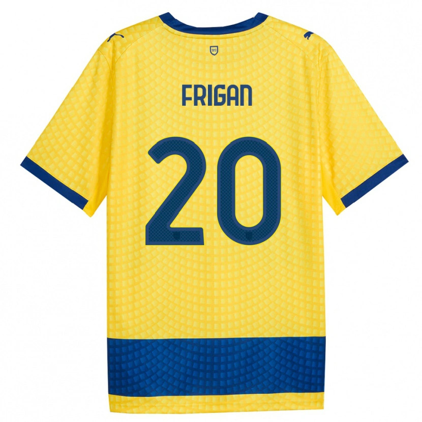Danxen Criança Camisola Matija Frigan #20 Amarelo Azul Preto Alternativa 2026/27 Camisa Brasil