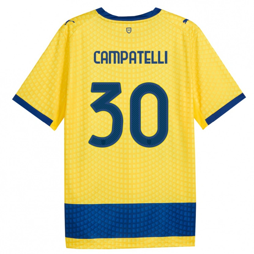 Danxen Criança Camisola Marco Campatelli #30 Amarelo Azul Preto Alternativa 2026/27 Camisa Brasil