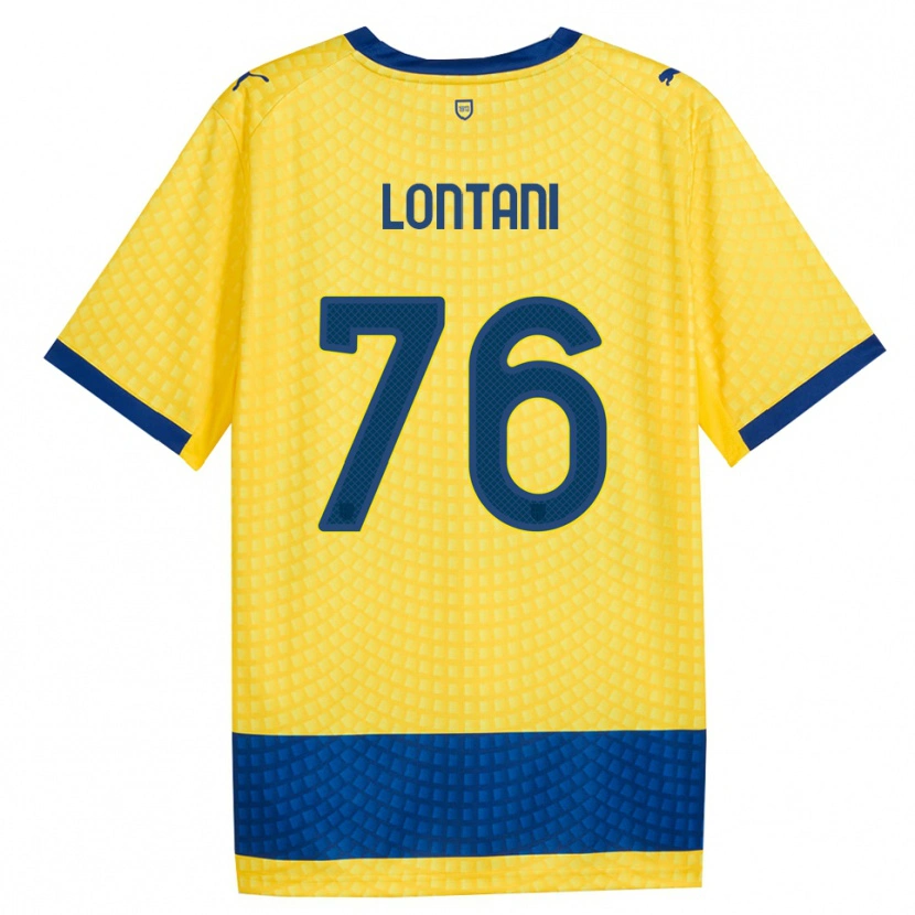 Danxen Criança Camisola Simone Lontani #76 Amarelo Azul Preto Alternativa 2026/27 Camisa Brasil