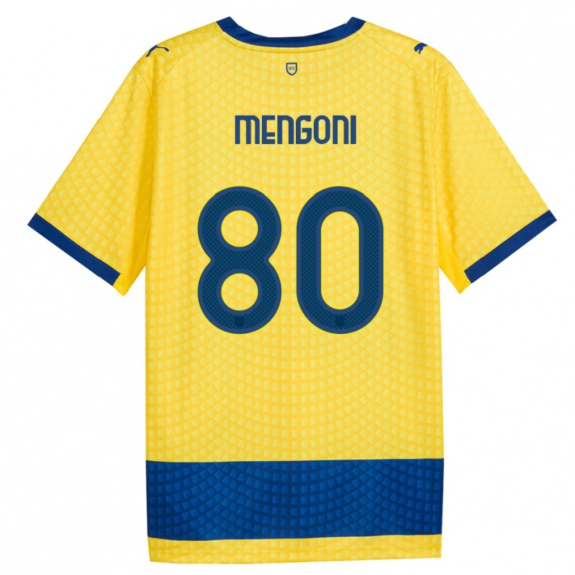Danxen Criança Camisola Filippo Mengoni #80 Amarelo Azul Preto Alternativa 2026/27 Camisa Brasil