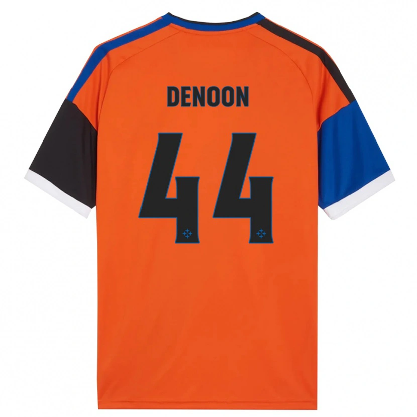 Danxen Criança Camisola Daniel Denoon #44 Laranja Azul Preto Branco Alternativa 2026/27 Camisa Brasil