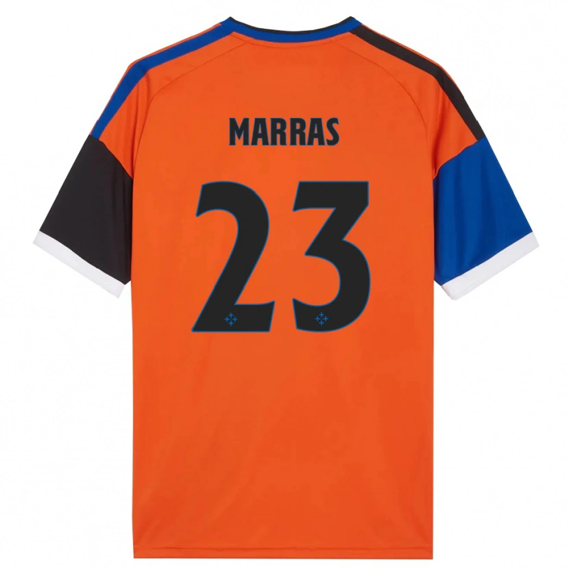 Danxen Criança Camisola Tommaso Marras #23 Laranja Azul Preto Branco Alternativa 2026/27 Camisa Brasil