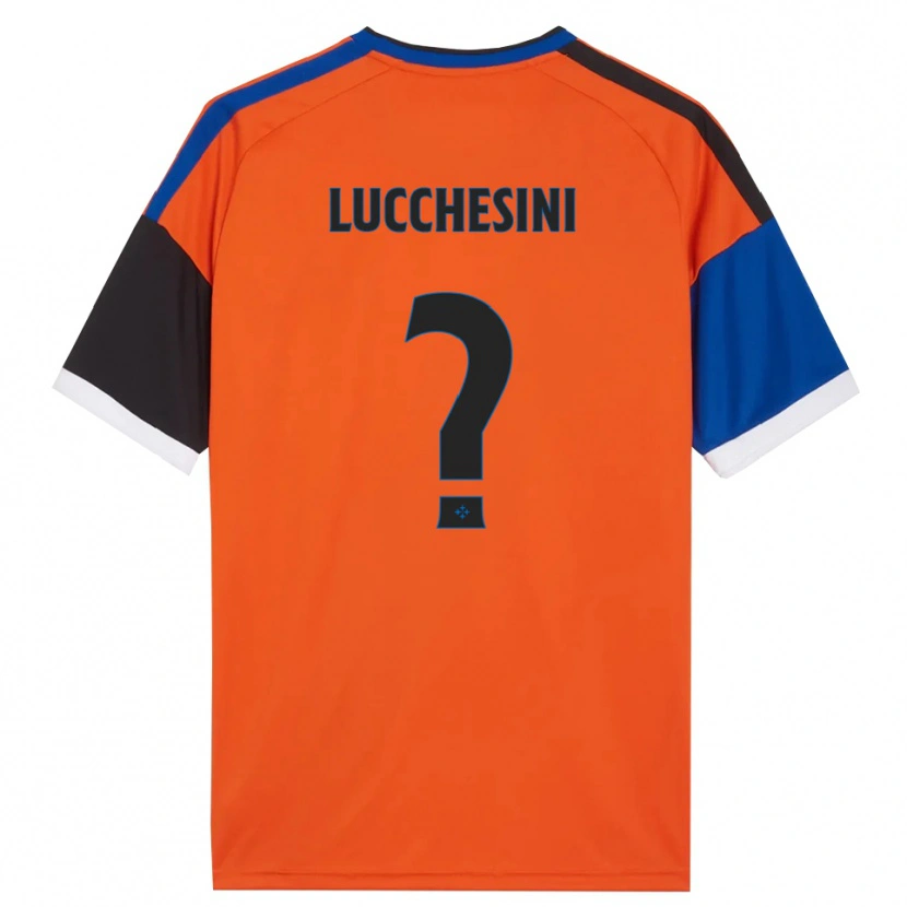 Danxen Criança Camisola Francesco Lucchesini #0 Laranja Azul Preto Branco Alternativa 2026/27 Camisa Brasil