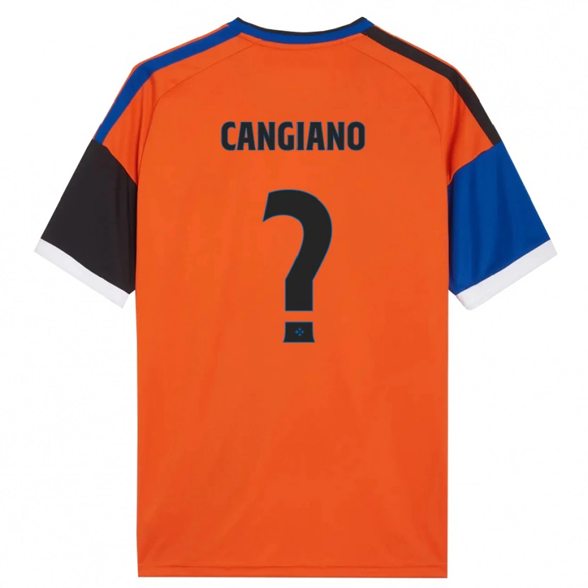 Danxen Criança Camisola Cristian Cangiano #0 Laranja Azul Preto Branco Alternativa 2026/27 Camisa Brasil