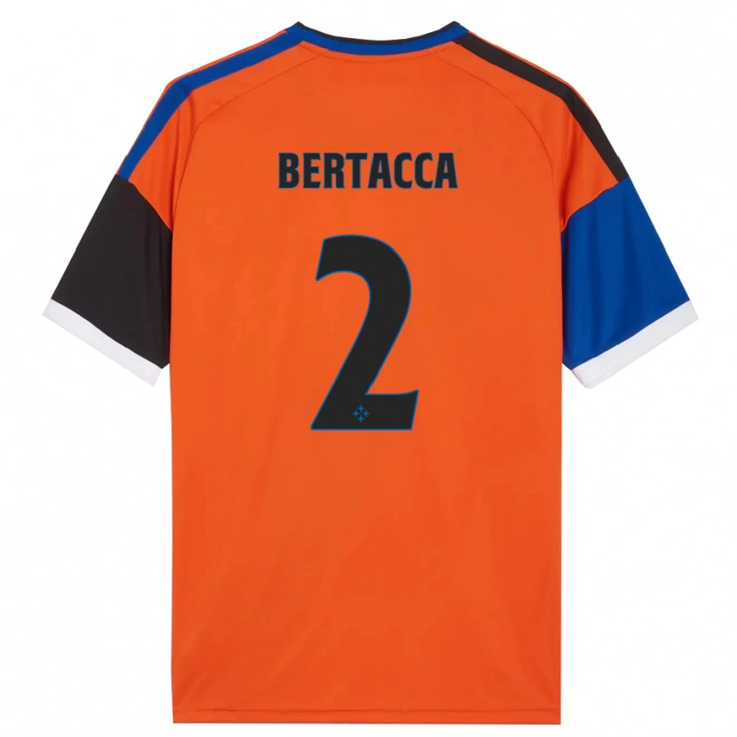 Danxen Criança Camisola Samuele Bertacca #2 Laranja Azul Preto Branco Alternativa 2026/27 Camisa Brasil