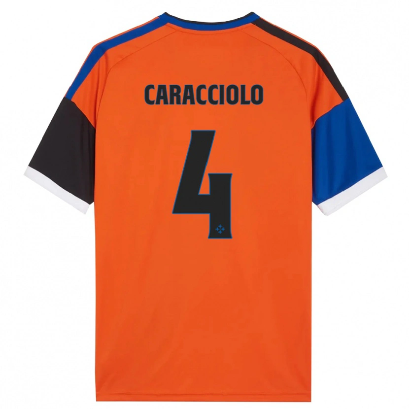 Danxen Criança Camisola Antonio Caracciolo #4 Laranja Azul Preto Branco Alternativa 2026/27 Camisa Brasil