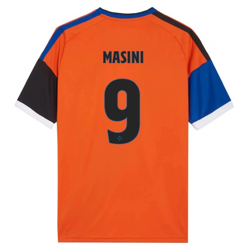 Danxen Criança Camisola Tommaso Masini #9 Laranja Azul Preto Branco Alternativa 2026/27 Camisa Brasil