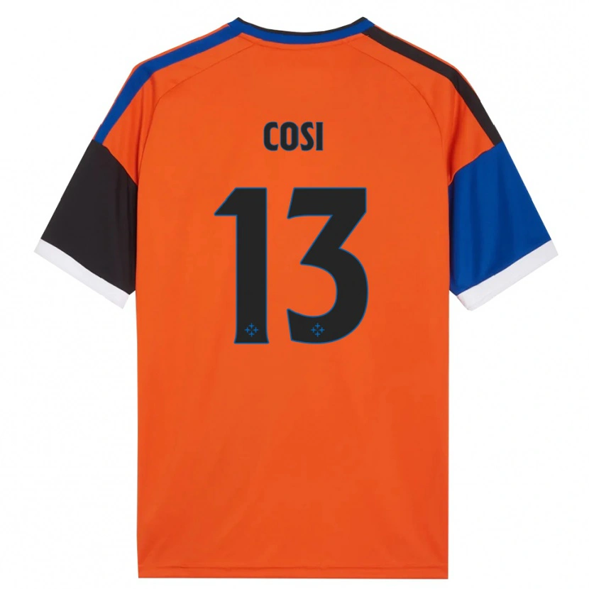 Danxen Criança Camisola Tommaso Cosi #13 Laranja Azul Preto Branco Alternativa 2026/27 Camisa Brasil
