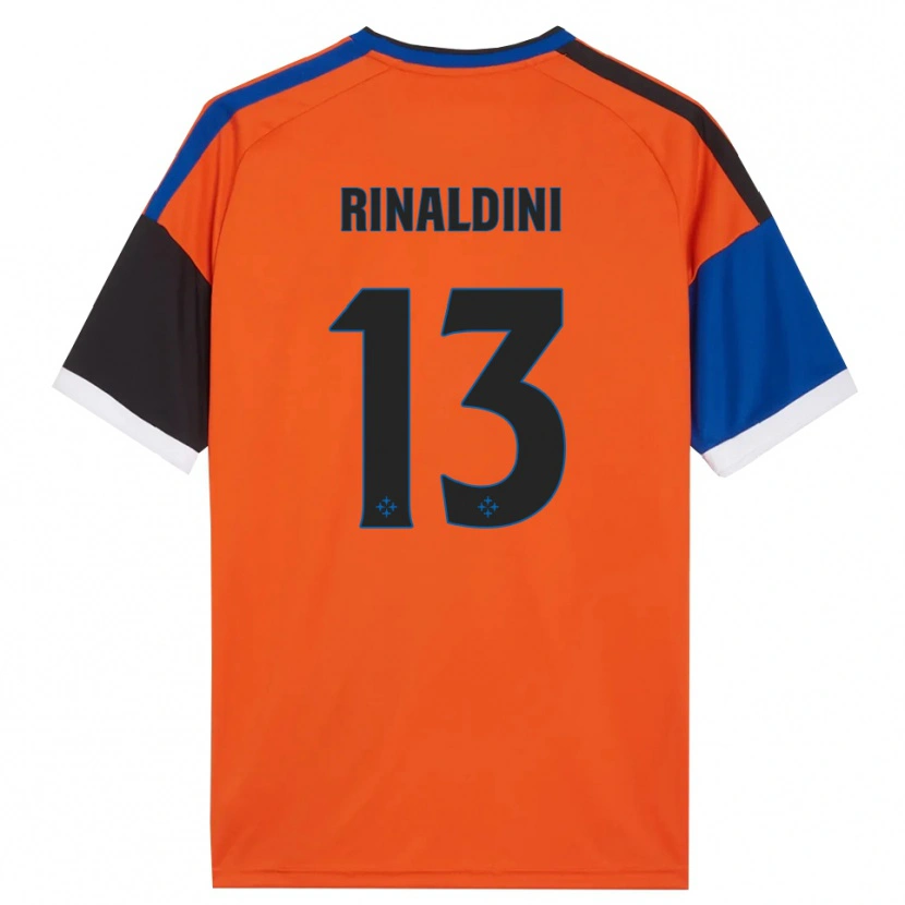 Danxen Criança Camisola Duccio Rinaldini #13 Laranja Azul Preto Branco Alternativa 2026/27 Camisa Brasil