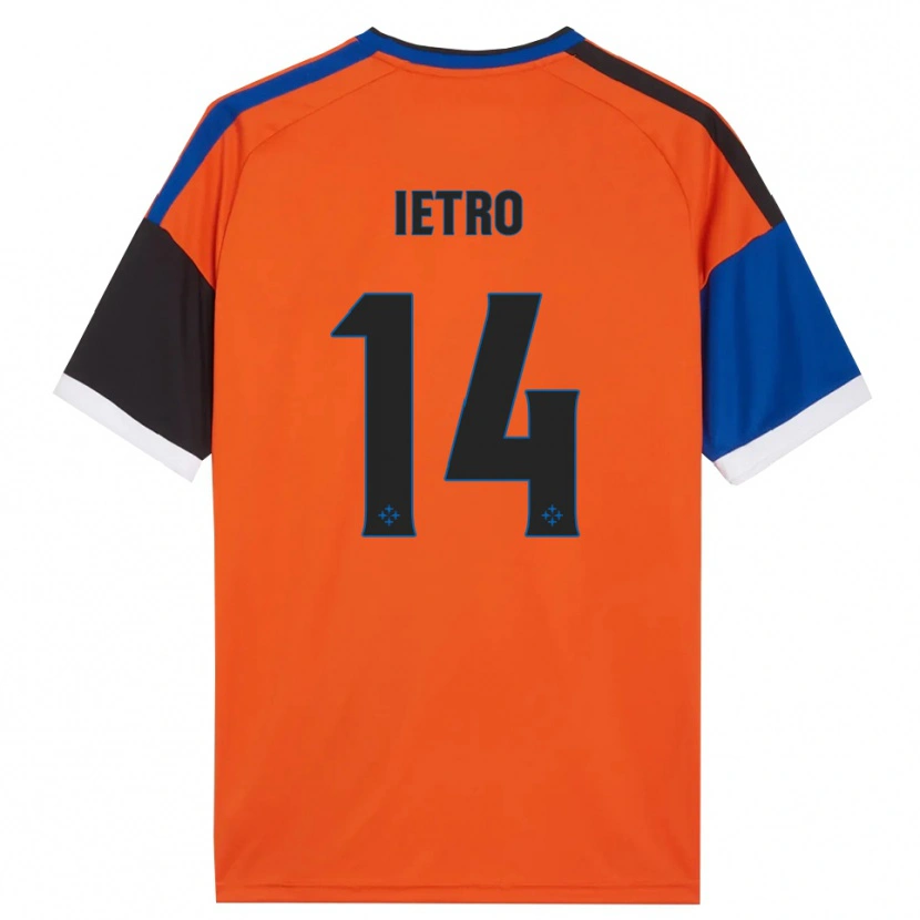 Danxen Criança Camisola Alessandro Ietro #14 Laranja Azul Preto Branco Alternativa 2026/27 Camisa Brasil