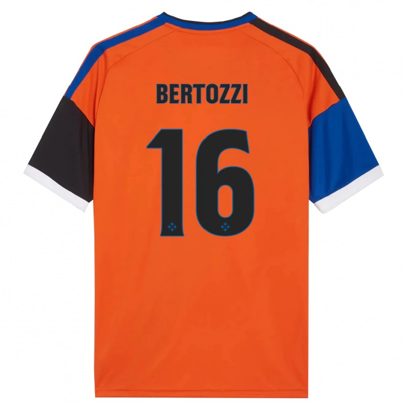 Danxen Criança Camisola Andrea Bertozzi #16 Laranja Azul Preto Branco Alternativa 2026/27 Camisa Brasil