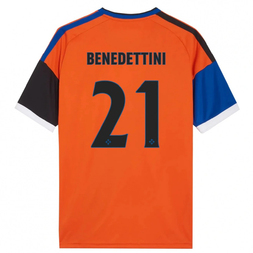 Danxen Criança Camisola Filippo Benedettini #21 Laranja Azul Preto Branco Alternativa 2026/27 Camisa Brasil