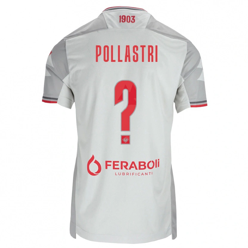 Danxen Criança Camisola Luca Pollastri #0 Cinza Branco Vermelho Alternativa 2026/27 Camisa Brasil
