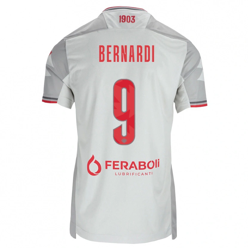Danxen Criança Camisola Andrea Bernardi #9 Cinza Branco Vermelho Alternativa 2026/27 Camisa Brasil