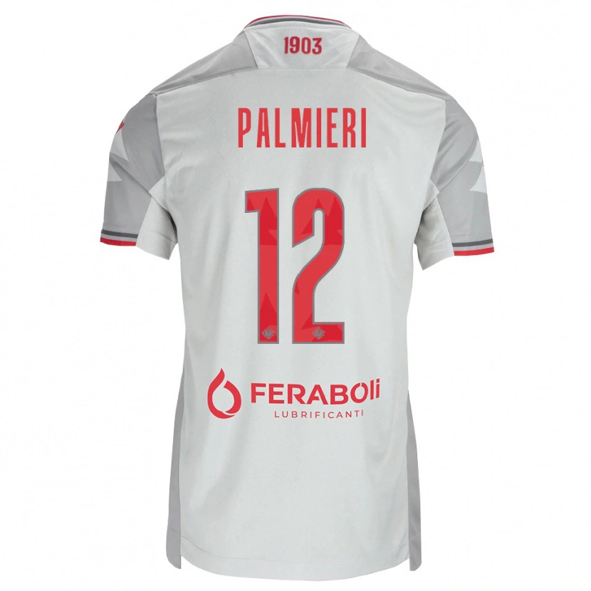 Danxen Criança Camisola Cristian Palmieri #12 Cinza Branco Vermelho Alternativa 2026/27 Camisa Brasil