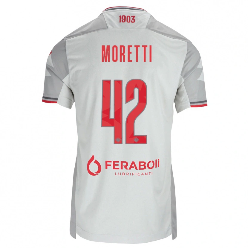 Danxen Criança Camisola Lorenzo Moretti #42 Cinza Branco Vermelho Alternativa 2026/27 Camisa Brasil