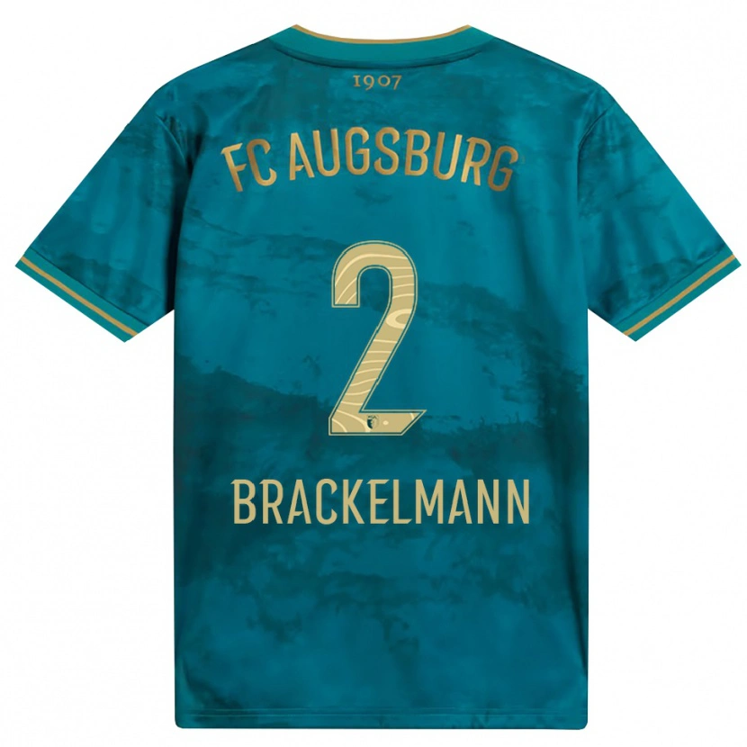 Danxen Criança Camisola Calvin Brackelmann #2 Verde Marrom Alternativa 2026/27 Camisa Brasil
