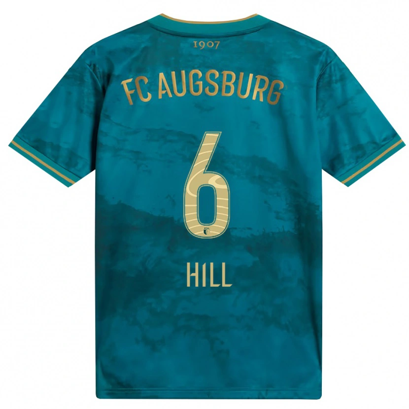 Danxen Criança Camisola Niklas Hill #6 Verde Marrom Alternativa 2026/27 Camisa Brasil