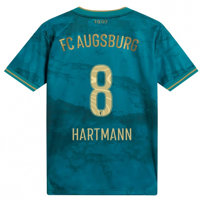 Danxen Criança Camisola Mika Hartmann #8 Verde Marrom Alternativa 2026/27 Camisa Brasil