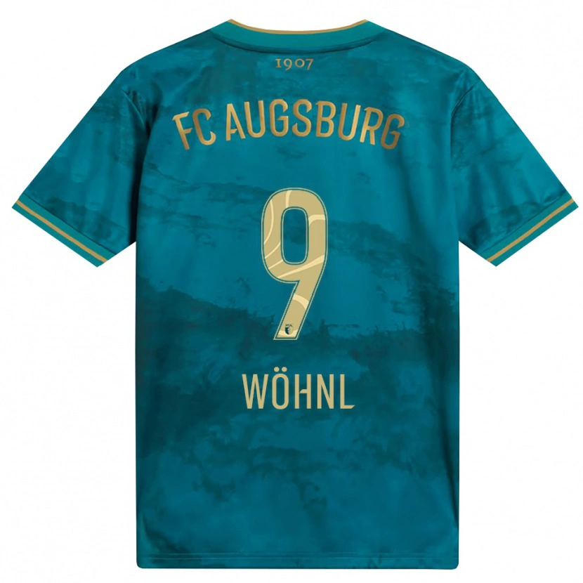 Danxen Criança Camisola Tobias Wöhnl #9 Verde Marrom Alternativa 2026/27 Camisa Brasil