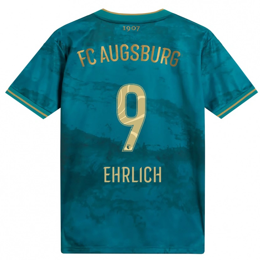 Danxen Criança Camisola Lucas Ehrlich #9 Verde Marrom Alternativa 2026/27 Camisa Brasil